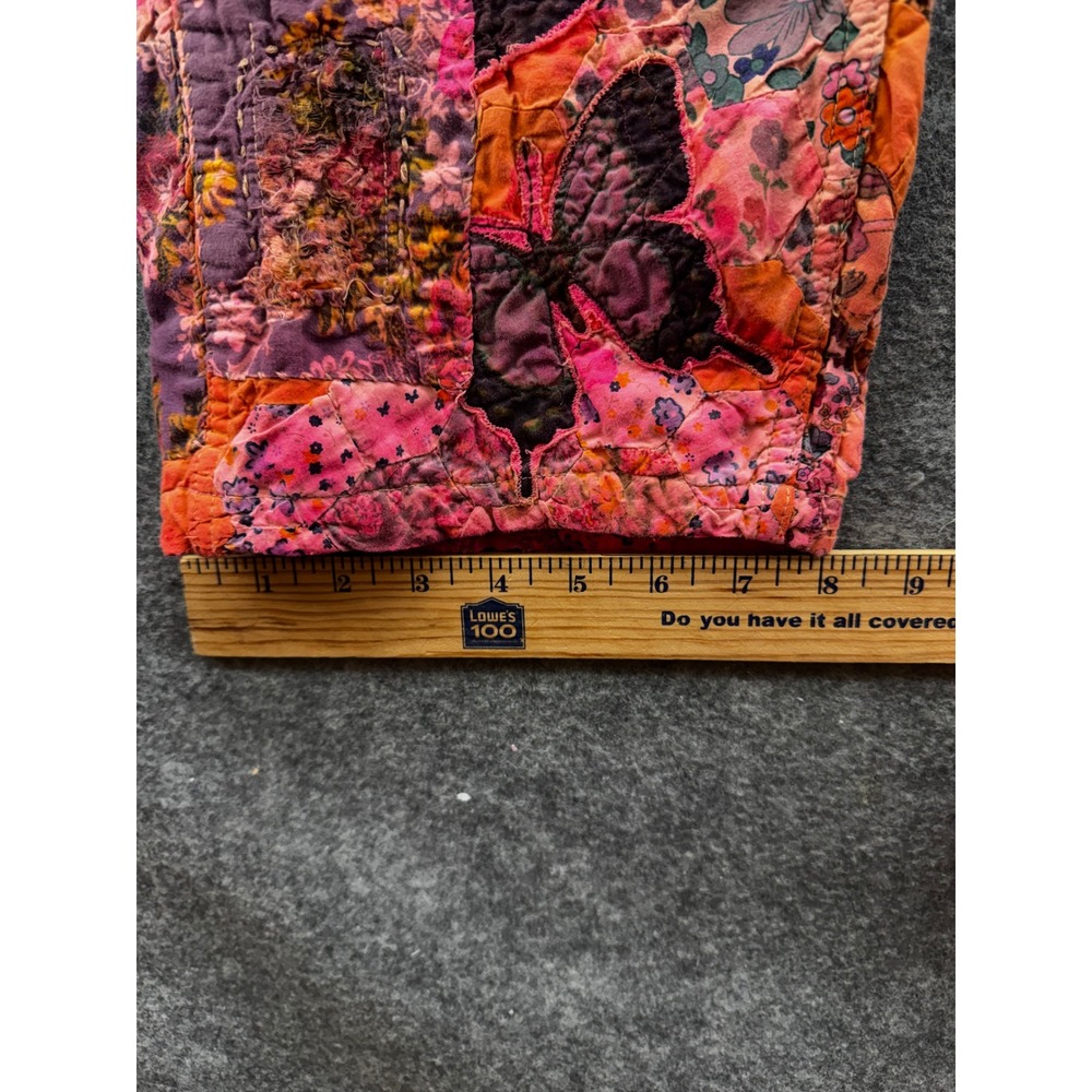 Magnolia Pearl Love Co Quilt Nature Pant Size OS Patchwork Pink Orange Boho - Picture 10 of 16